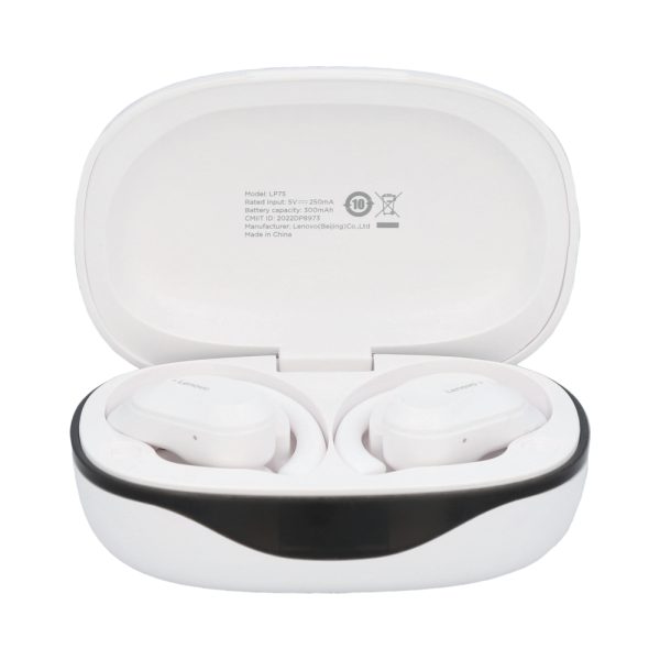 Auriculares Lenovo Livepods LP75 (Blanco y Negro)
